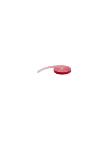 StarTech.com - Bobina de Gancho y Bucle - Brida de velcro - 7.62m Rojo