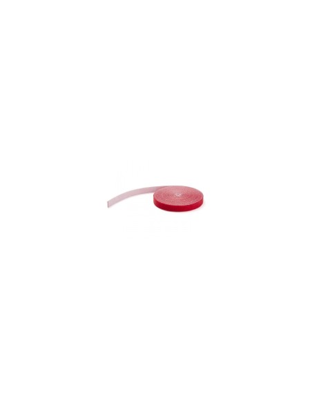 StarTech.com - Bobina de Gancho y Bucle - Brida de velcro - 7.62m Rojo