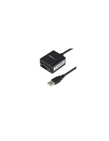 StarTech.com Cable USB a Puerto Serie Serial RS232 DB9 con Retención del Puerto de Asignación COM - Negro