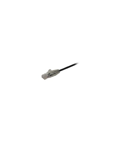 StarTech.com Cable de red Cat6 UTP Delgado con Conectores RJ45 sin Enganches - 2.5M Negro