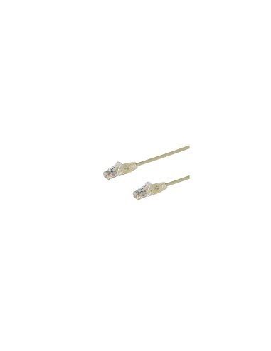 StarTech.com Cable de red CAT6 UTP Delgado con Conectores RJ45 sin Enganches - 2.5m Gris