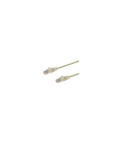 StarTech.com Cable de red Cat6 UTP Delgado con Conectores RJ45 sin Enganches - 0.5m Gris
