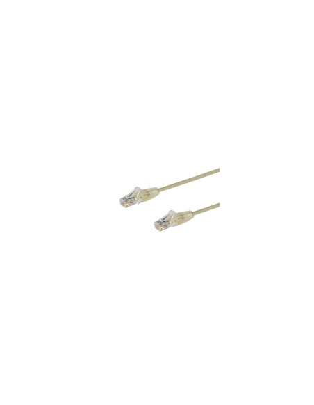 StarTech.com Cable de red Cat6 UTP Delgado con Conectores RJ45 sin Enganches - 0.5m Gris