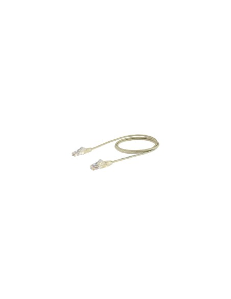 StarTech.com Cable de red Cat6 UTP Delgado con Conectores RJ45 sin Enganches - 0.5m Gris