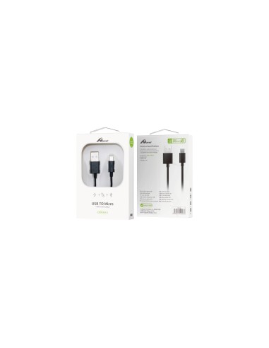 Home Serie Enjoy YCB-01-MB cable USB 1m 2.0 USB A Micro-USB A Negro