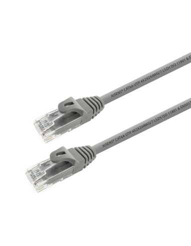 LATIGUILLO DE RED AISENS RJ45 UTP CAT6A 2M GRIS A145-0327
