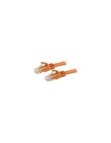 StarTech.com Cable de Red Ethernet Cat6 Sin Enganche de 5m Naranja - Cable Patch Snagless RJ45 UTP - N6PATC5MOR