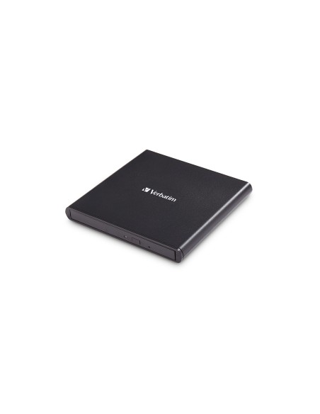 VERBATIM SLIMLINE GRABADORA EXTERNA CD/DVD CD 24X DVD 8X COMPATIBLE CON MDISC USB 2.0 INCLUYE SOFTWARE GRABACION NEGRO 98938