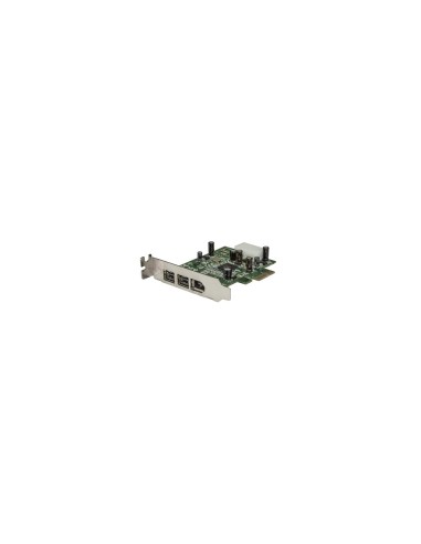 StarTech.com Adaptador Tarjeta FireWire PCI-Express Bajo Perfil de 2 Puertos F/W 800 y 1 Puerto F/W 400