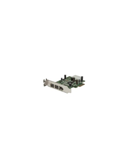 StarTech.com Adaptador Tarjeta FireWire PCI-Express Bajo Perfil de 2 Puertos F/W 800 y 1 Puerto F/W 400