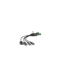 StarTech.com Tarjeta PCI Express Serie de 4 Puertos RS232 UART 16950