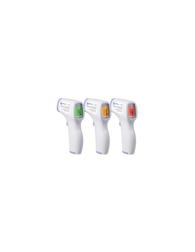 TERMOMETRO INFRAROJO LYFTRACK A DISTANCIA  MEDICION BLANCO MORADO IR988