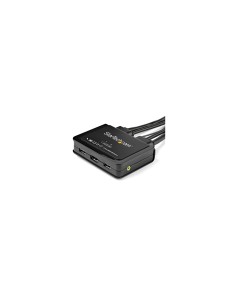 StarTech.com Switch KVM de 2 Puertos HDMI con Cables Incorporados - USB 4K 60Hz 2