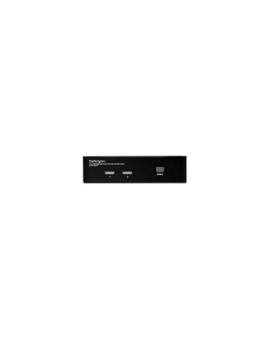 StarTech.com Conmutador Switch KVM 2 puertos HDMI con Hub Concentrador USB 2.0 Audio - 1920x1200 Negro