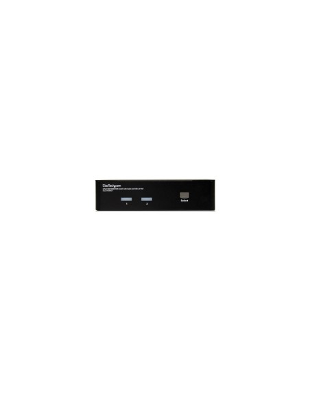 StarTech.com Conmutador Switch KVM 2 puertos HDMI con Hub Concentrador USB 2.0 Audio - 1920x1200 Negro