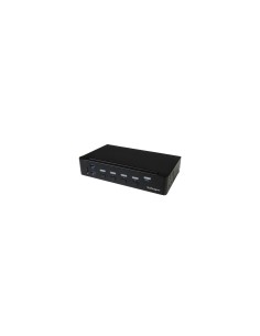 StarTech.com Switch Conmutador KVM de 4 Puertos HDMI 1080p con USB 3.0 - Negro