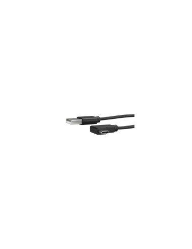 StarTech.com Cable de 1m USB-A a USB-C Acodado a la Derecha - Macho a Macho - Negro