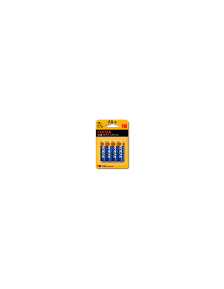 Kodak Max LR6 pilas alcalinas AA blÍ­ster 4u 1.5v 30952867