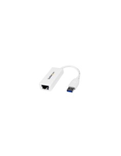 StarTech.com Adaptador Tarjeta de Red Externa NIC USB 3.0 a 1 Puerto Gigabit Ethernet 1Gbps RJ45 USBA Blanco