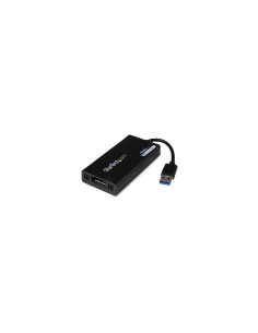 StarTech.com Adaptador Gráfico Externo Multi Monitor USB 3.0 a DisplayPort Ultra HD 4K Certificado DisplayLink - negro
