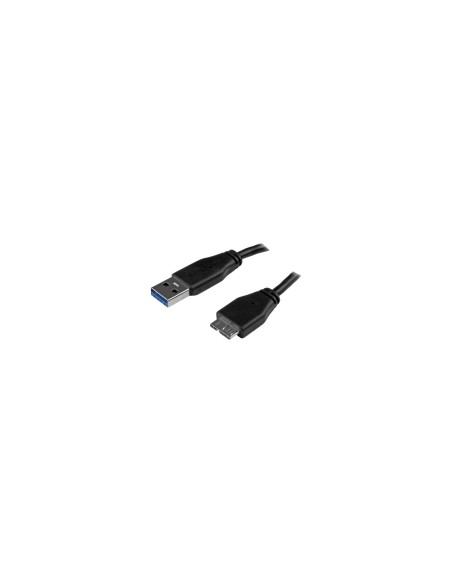 StarTech.com Cable USB 3.1 delgado de 2m Usb A a Micro Usb b macho a macho negro