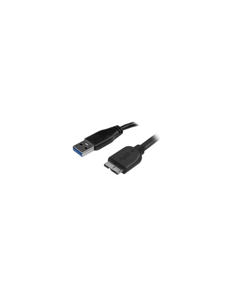 StarTech.com Cable USB 3.0 delgado de 0.5m USB A macho a Micro USB B macho negro