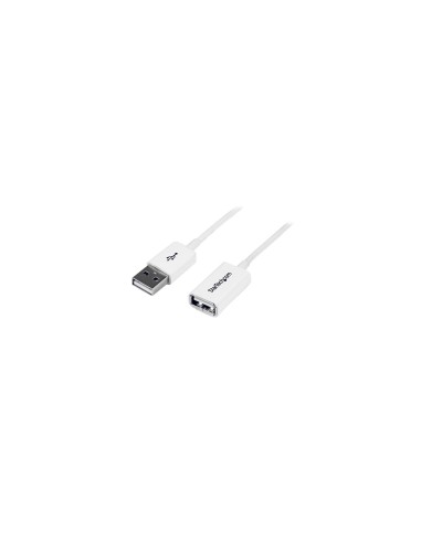 StarTech.com Cable de 3m de Extensión Alargador USB 2.0 Tipo-a Macho a Usb A Hembra - Blanco