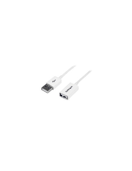 StarTech.com Cable de 3m de Extensión Alargador USB 2.0 Tipo-a Macho a Usb A Hembra - Blanco