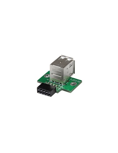 StarTech.com Adaptador Header USB de 2 Puertos para Placa Base - negro verde acero inoxidable