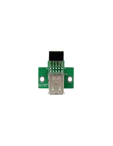 StarTech.com Adaptador Header USB de 2 Puertos para Placa Base - negro verde acero inoxidable