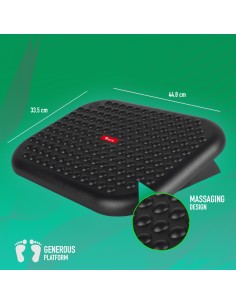 Reposapies ergonomico ngs inclinacion 0 a 15 altura ajustable 448x335mm pies antideslizantes negro FOOTNEST 2