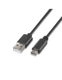 Cable aisens usb 2.0 tipo-a macho a usb tipo-c macho 3a 1m negro A107-0051