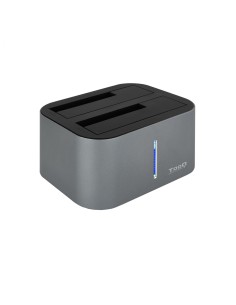 Docking station tooq USB 3.1 Gen 1 Type-B doble bahia Aluminio TQDS-805G