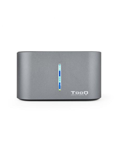 Docking station tooq USB 3.1 Gen 1 Type-B doble bahia Aluminio TQDS-805G