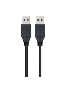 Cable nanocable usb a macho a usb a macho 1m negro 10.01.1001-BK 2