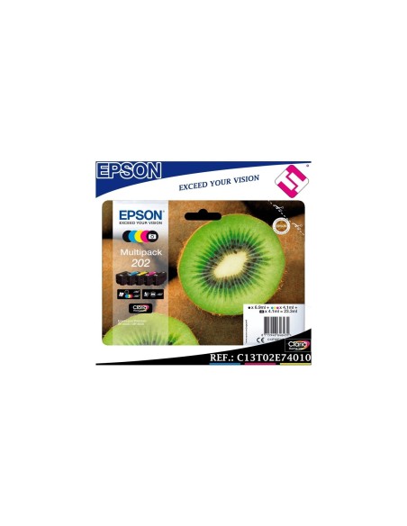 Cartucho epson kiwi multipack 5 colores 202 claria premium ink C13T02E74010