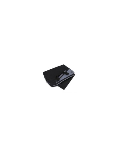 Maletin Monray para portatil hasta 14p 2 compartimientos nylon gran resistencia banda para trolley negro gris GINGERBLACK14