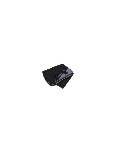 Maletin Monray para portatil hasta 14p 2 compartimientos nylon gran resistencia banda para trolley negro gris GINGERBLACK14