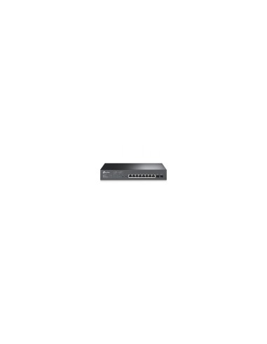 Switch smart tp-link 10 puertos gigabit jetstream poe total 150w qos l2 l3 l4 negro TL-SG2210MP