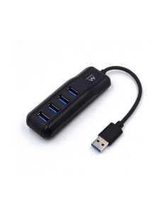 Hub ewent 4 puertos usb 3.1 tipo-a 5000 Mbit/s negro EW1138