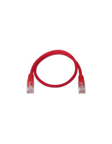 Latiguillo de red aisens rj45 utp cat5e 0.5m rojo A133-0187