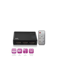 Ewent EW3730 Interruptor de video HDMI negro 2