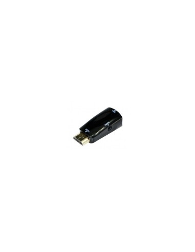 Adaptador gembird hdmi macho a vga hembra negro A-HDMI-VGA-02