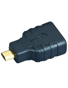 Adaptador gembird hdmi hembra a miro hdmi macho negro A-HDMI-FD