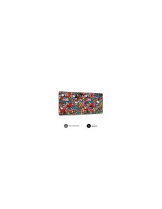 Alfombrilla subblim grafitti xl 900 x 400 x 3mm SUB-MP-01PUW02