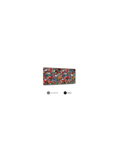 Alfombrilla subblim grafitti xl 900 x 400 x 3mm SUB-MP-01PUW02