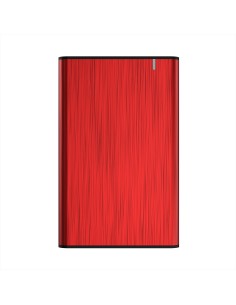 Caja aisens para disco externo 2.5 usb 3.1 rojo ASE-2525RED