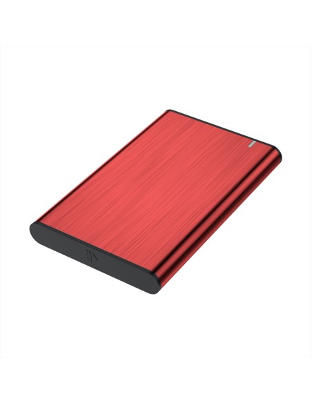 Caja aisens para disco externo 2.5 usb 3.1 rojo ASE-2525RED