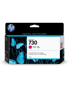 Cartucho HP 730 Original Rendimiento estándar Magenta P2V63A