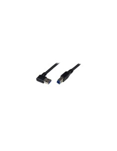 StarTech.com Cable usb 3.2 super speed micro usb-b macho a usb-a macho acodado en angulo a la derecha 1m negro USB3SAB1MRA